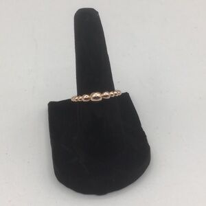 Pandora String of Beads, plated  Rose Gold, Ring #18753 marked Ale